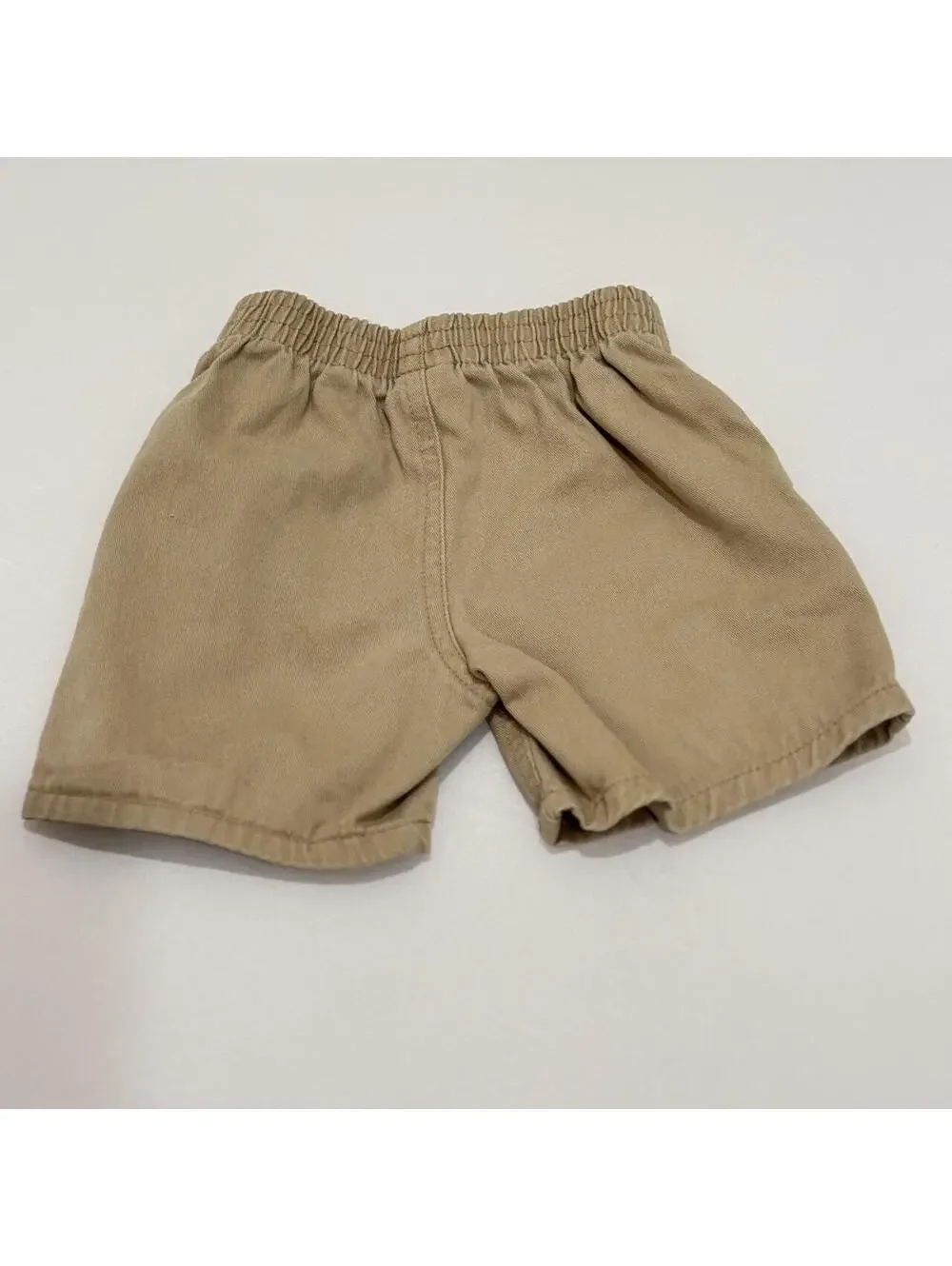 Old Navy Gray & White Striped Baby Boy Shirt and unbranded short outfit.